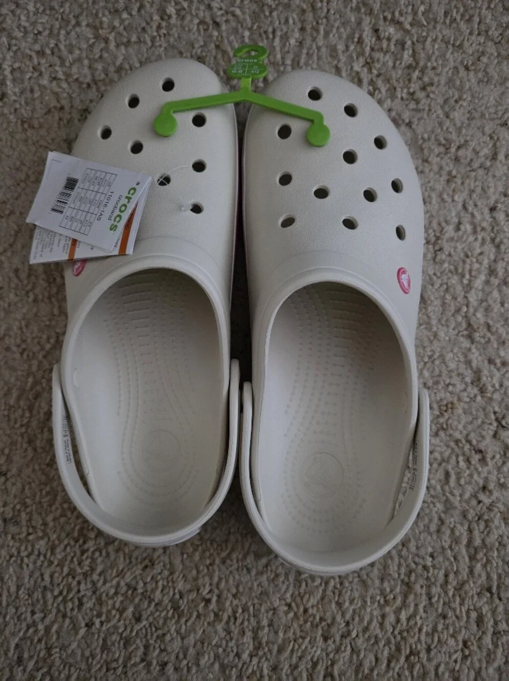 Crocs Crocband Clog Stucco Melon Cream Pink Men's Size 13 NWT